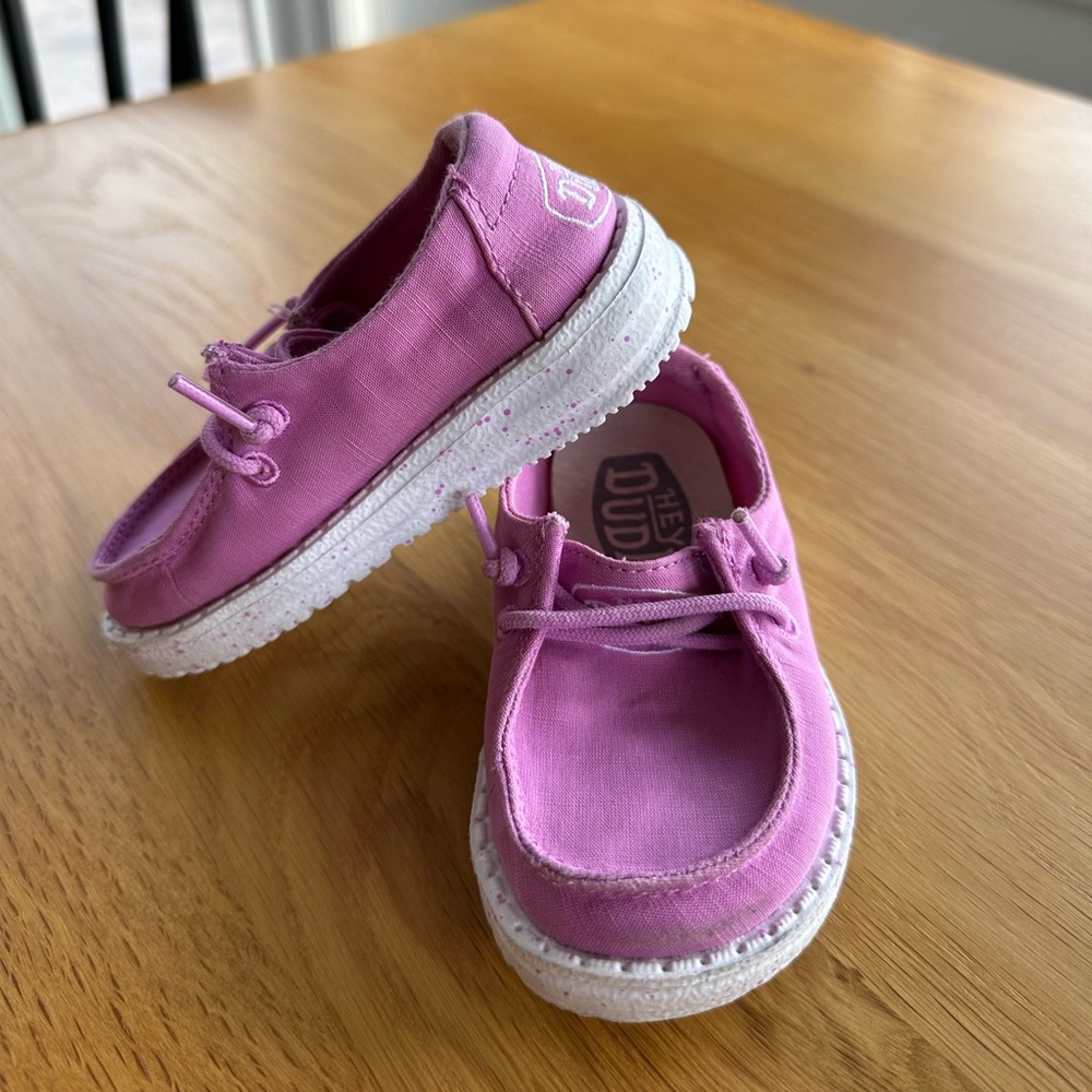 Hey Dude toddler slip on canvas shoe